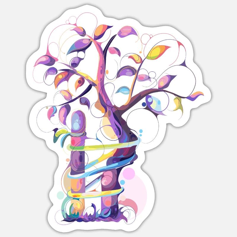 Orthopaedic technology tree colorful (gOT it!) Sticker size S (10 x 10 cm)