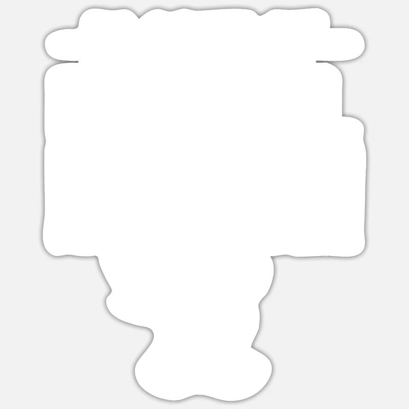 Guinea pig - Sticker size S (10 x 10 cm) - white matte