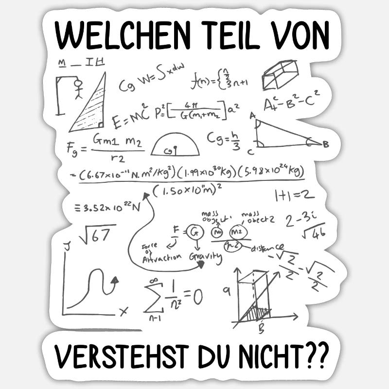 Welchen Teil von.. verstehst du nicht?? Informatik Sticker Größe S (10 x 10 cm)
