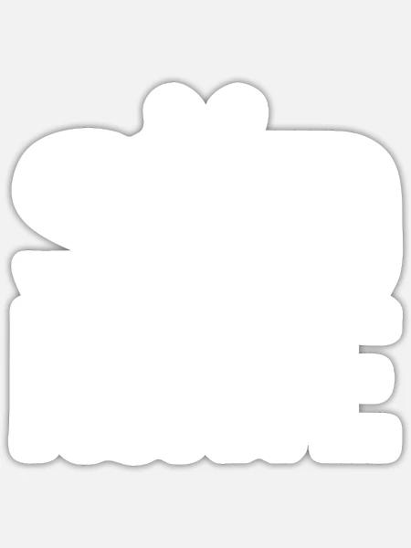 Südkurve - Fussball Fanshirt - Sticker Größe S (10 x 10 cm) - Mattweiß