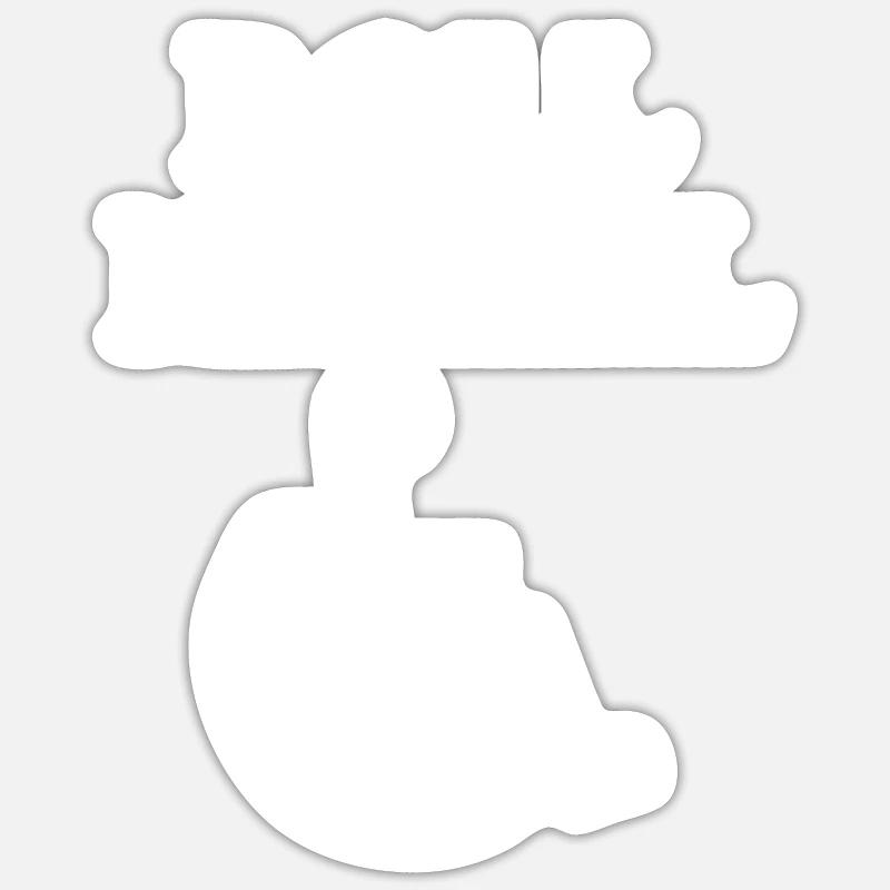 roll model - Sticker size S (10 x 10 cm) - white matte