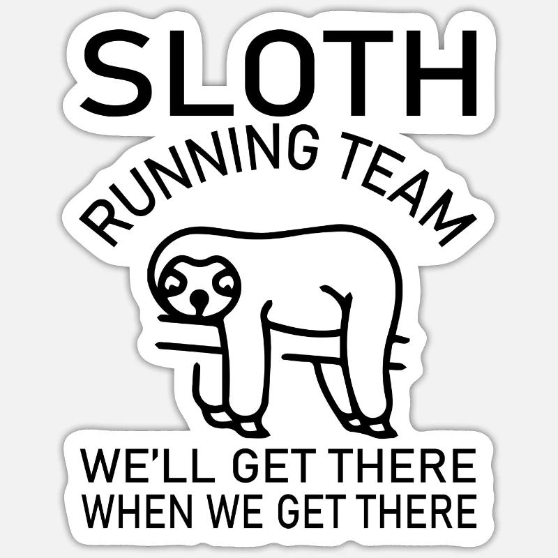 Marathon Running Run jogging - Sticker taille S (10 x 10 cm) - blanc mat