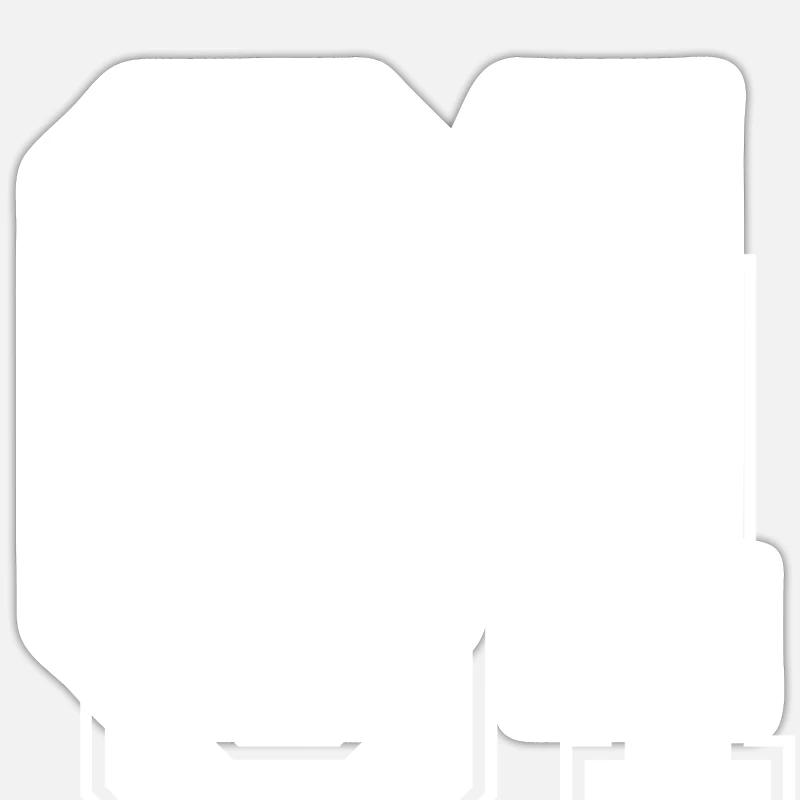 Numéro 1 - Sticker taille S (10 x 10 cm) - blanc mat