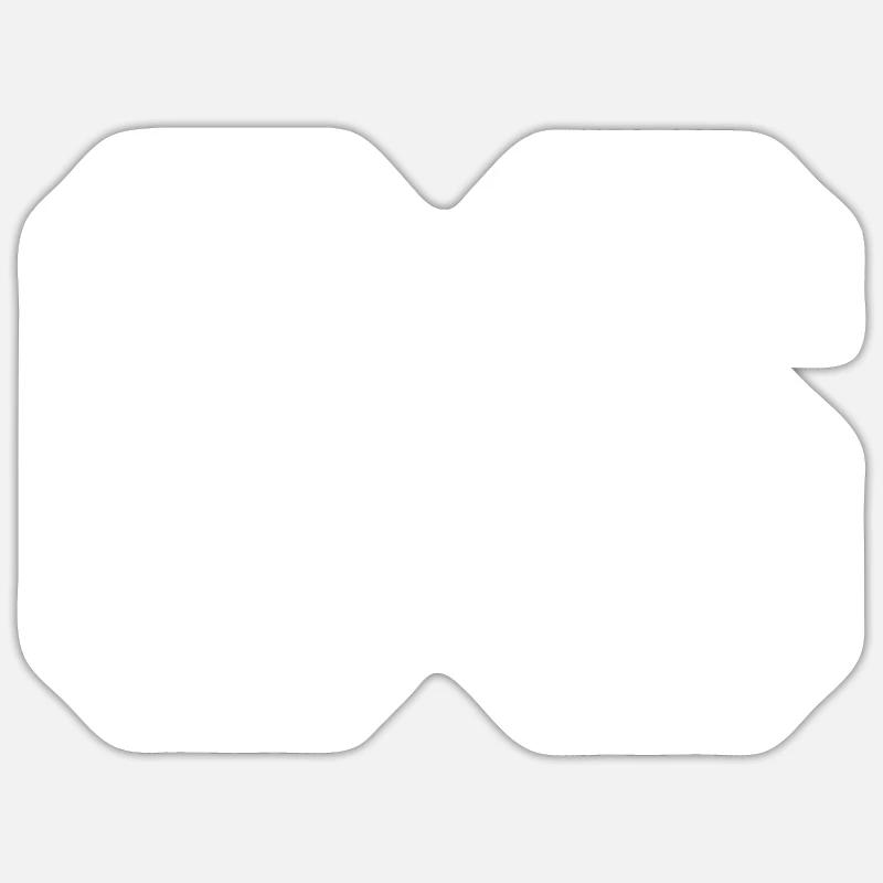 06 Nummer - Sticker Größe S (10 x 10 cm) - Mattweiß