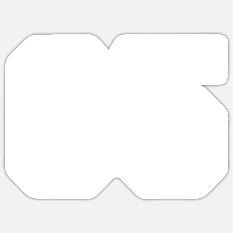 05 Nummer - Sticker Größe S (10 x 10 cm) - Mattweiß