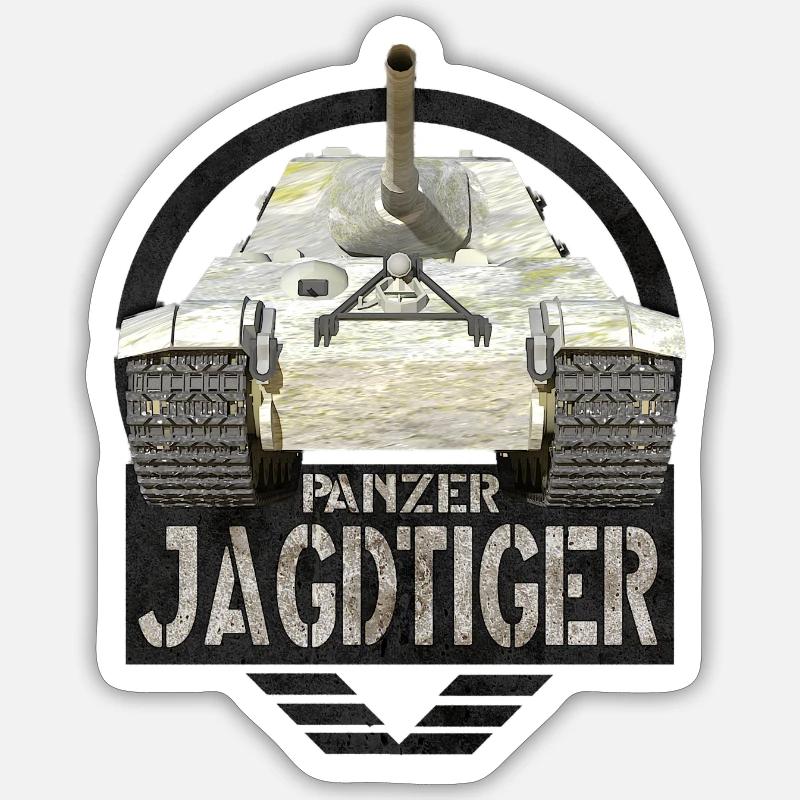 STURMTIGER - Sticker taille S (10 x 10 cm) - blanc mat