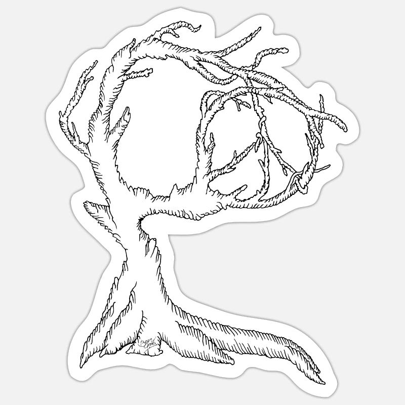 Peace Tree Sticker Größe S (10 x 10 cm)