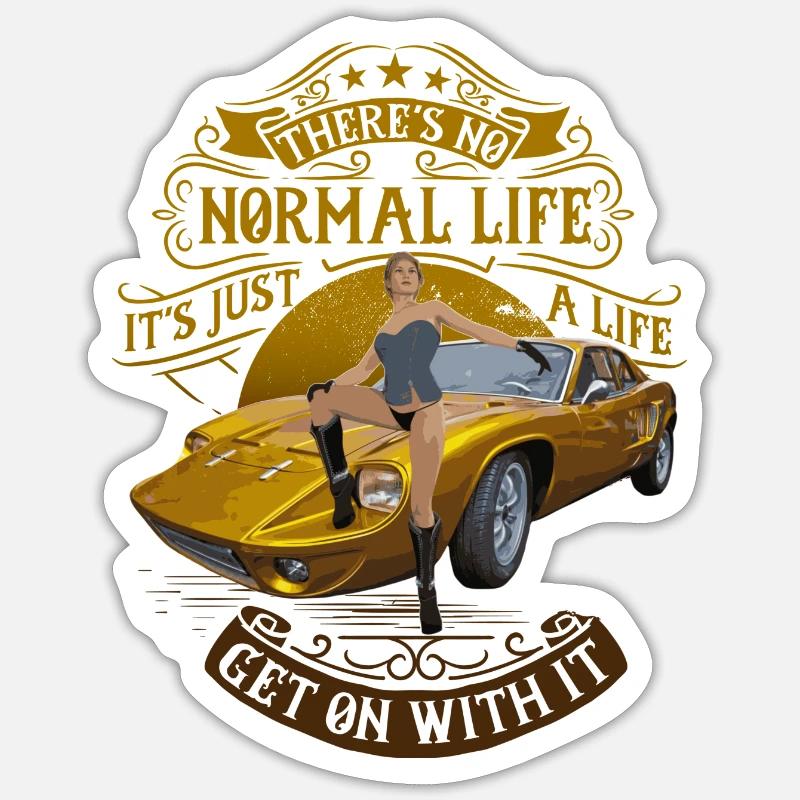 normal life - Sticker size S (10 x 10 cm) - white matte