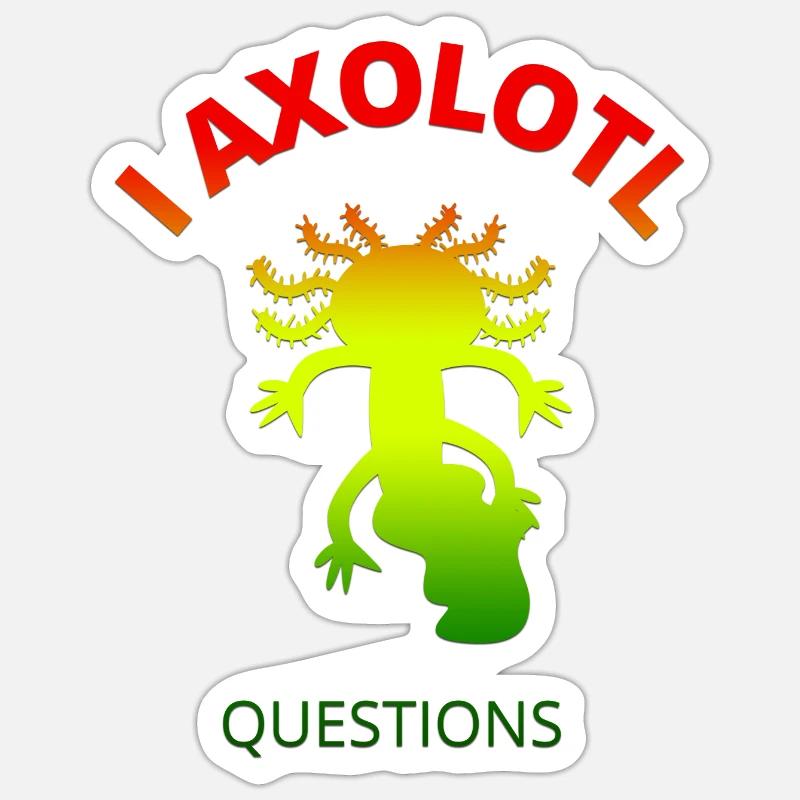 Axolotl - Sticker size S (10 x 10 cm) - white matte