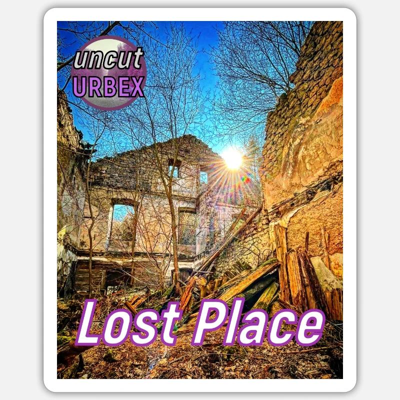 Lost Place Forge - Sticker size S (10 x 10 cm) - white matte
