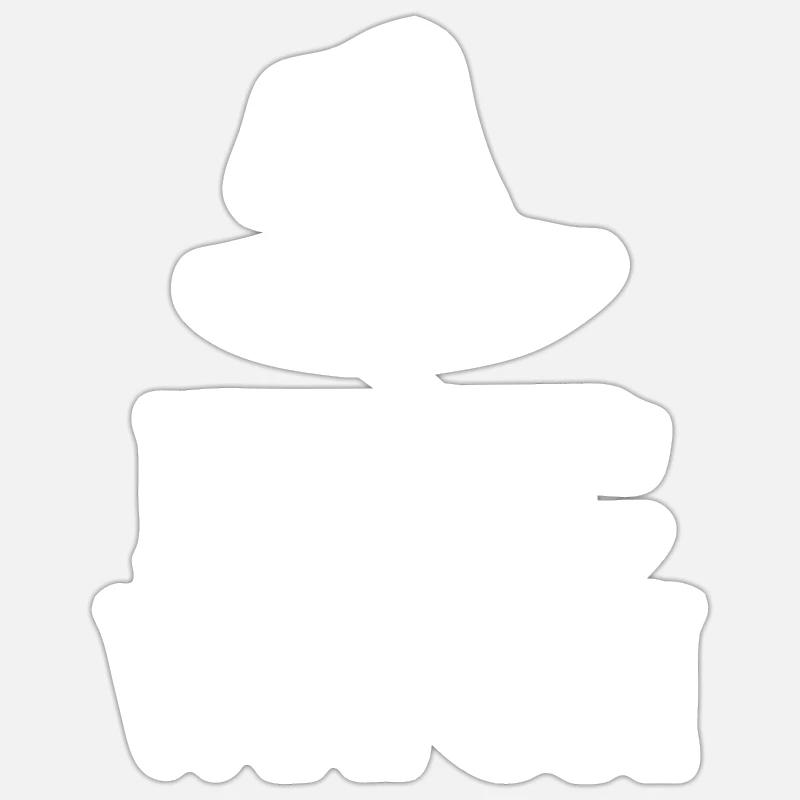 Sorcière de base - Sticker taille S (10 x 10 cm) - blanc mat