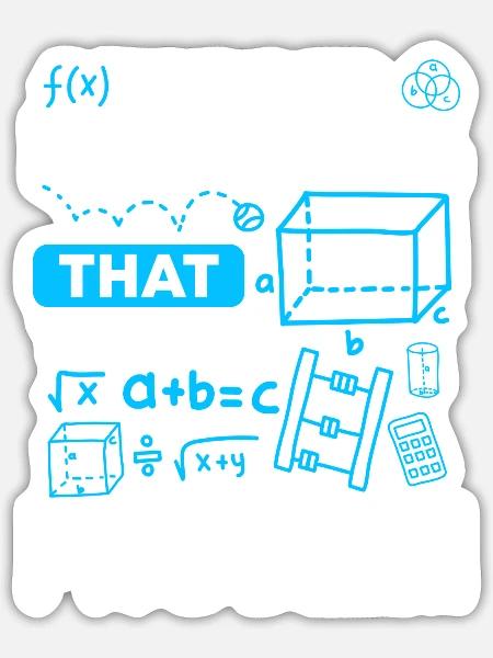 Problem Lustig Das geringere Übel - Sticker Größe S (10 x 10 cm) - Mattweiß