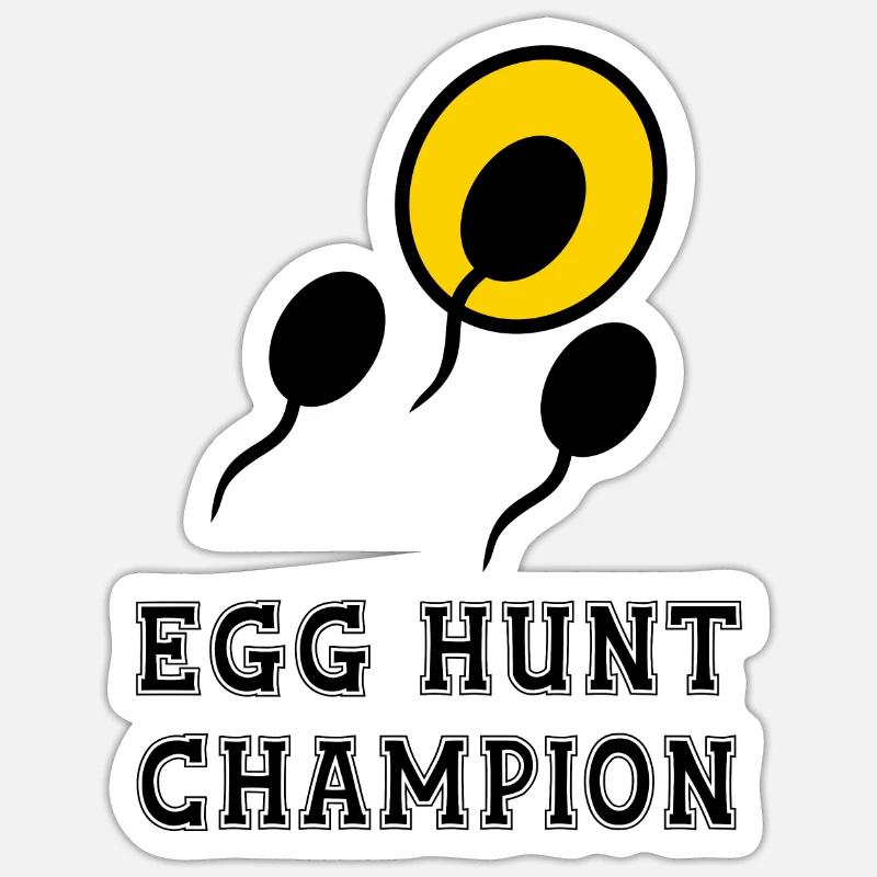 EGG HUNT CHAMPION Sticker size S (10 x 10 cm)