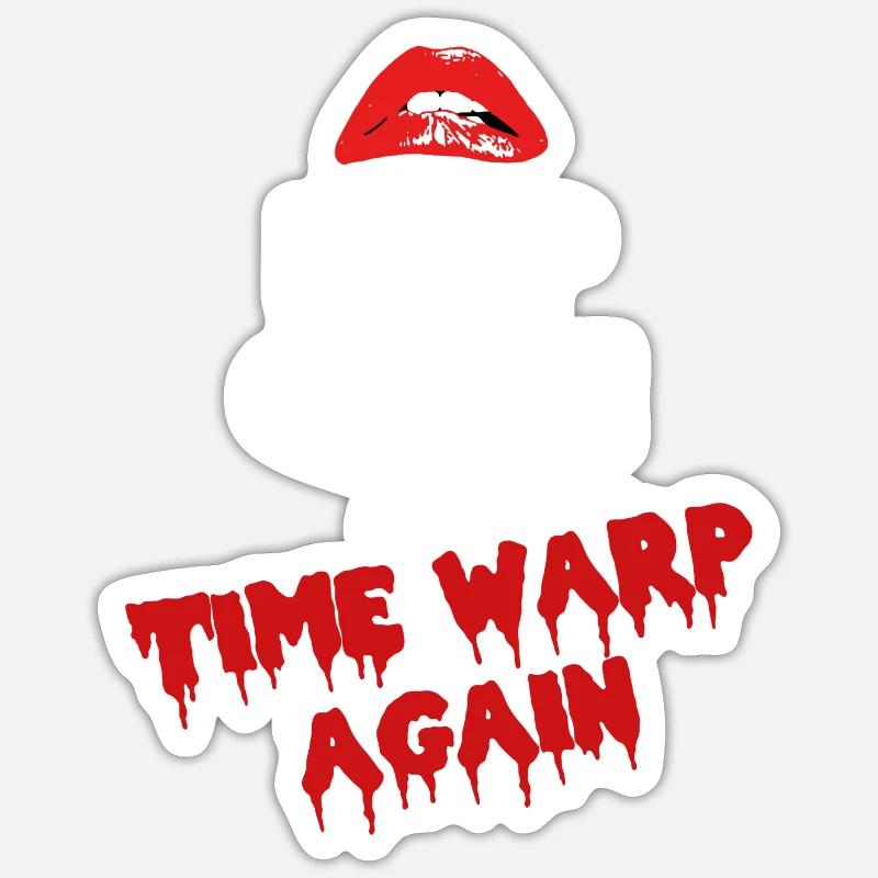 Keep Calm & Time Warp Again - Sticker size S (10 x 10 cm) - white matte