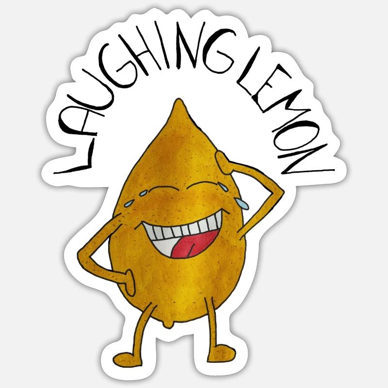 LaughingLemon - Sticker size S (10 x 10 cm) - white matte