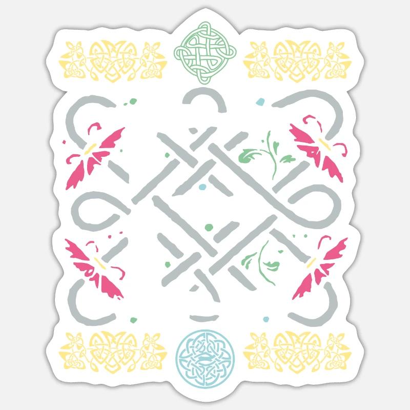 E - Sticker taille S (10 x 10 cm) - blanc mat