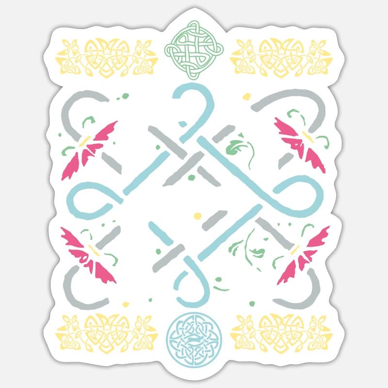 R - Sticker taille S (10 x 10 cm) - blanc mat