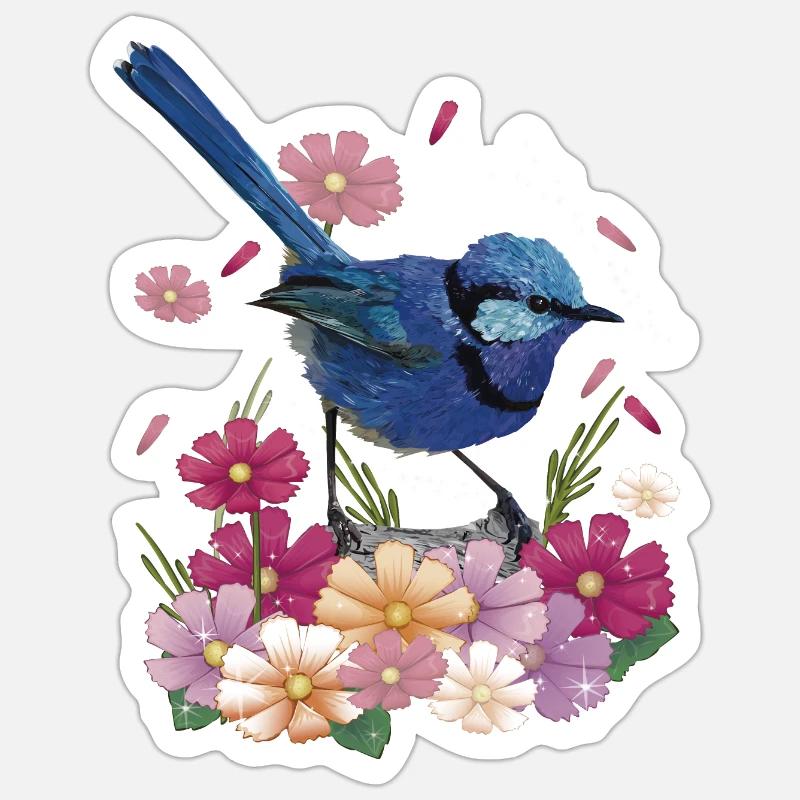 splendide maluro - Sticker taille S (10 x 10 cm) - blanc mat