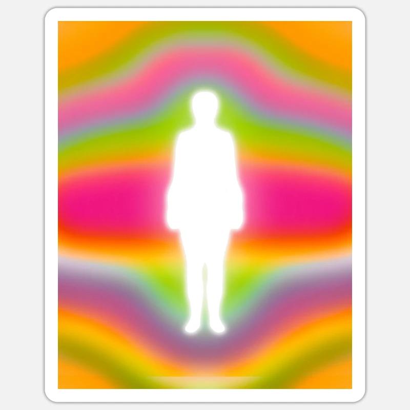 Mystischer Stolz - Sticker Größe S (10 x 10 cm) - Mattweiß