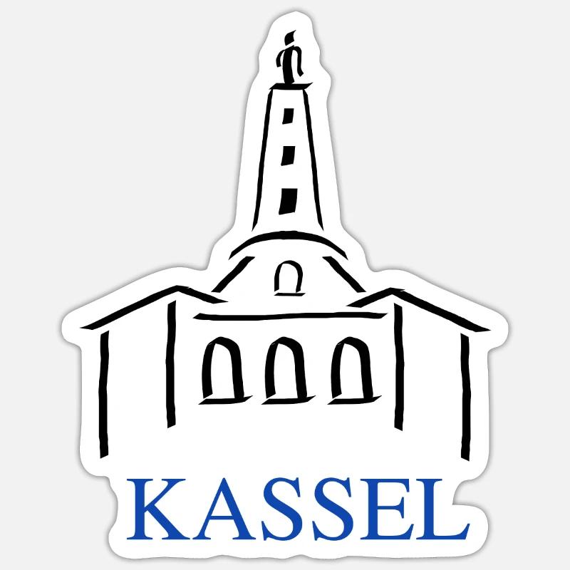 HERCULES Kassel - Sticker size S (10 x 10 cm) - white matte
