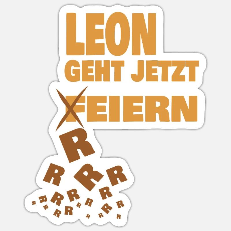 leon Sticker Größe S (10 x 10 cm)