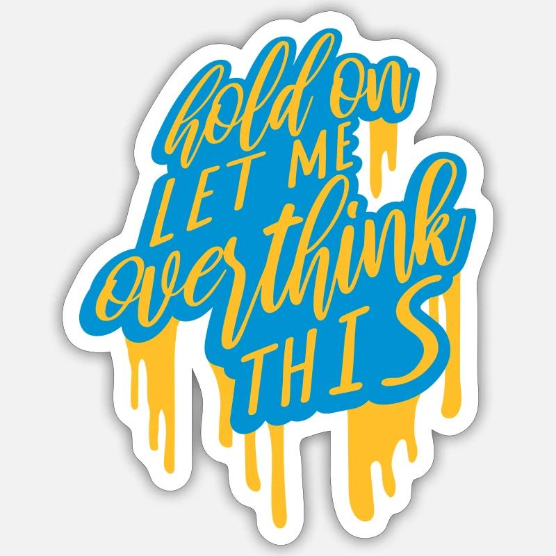Permettez-moi d’exagérer - Sticker taille S (10 x 10 cm) - blanc mat