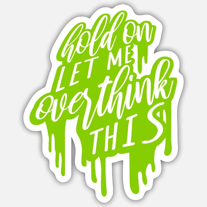 Permettez-moi d’exagérer - Sticker taille S (10 x 10 cm) - blanc mat