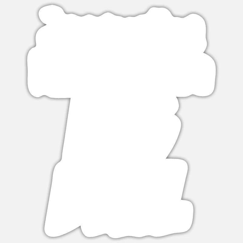 Jacqueline ist eine große Sache - Sticker Größe S (10 x 10 cm) - Mattweiß