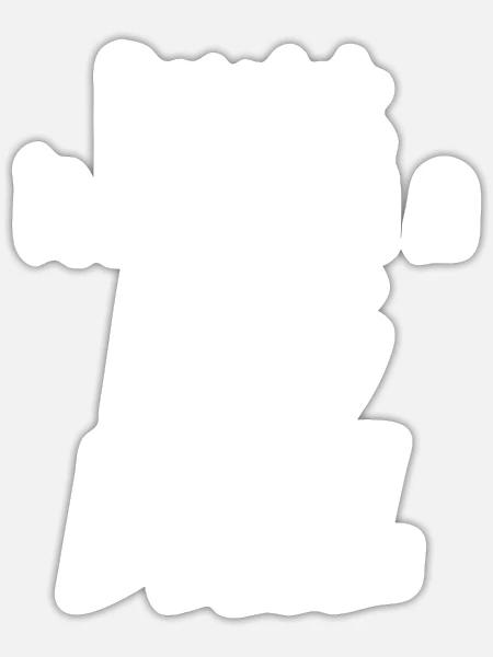 Patrick ist eine große Sache - Sticker Größe S (10 x 10 cm) - Mattweiß