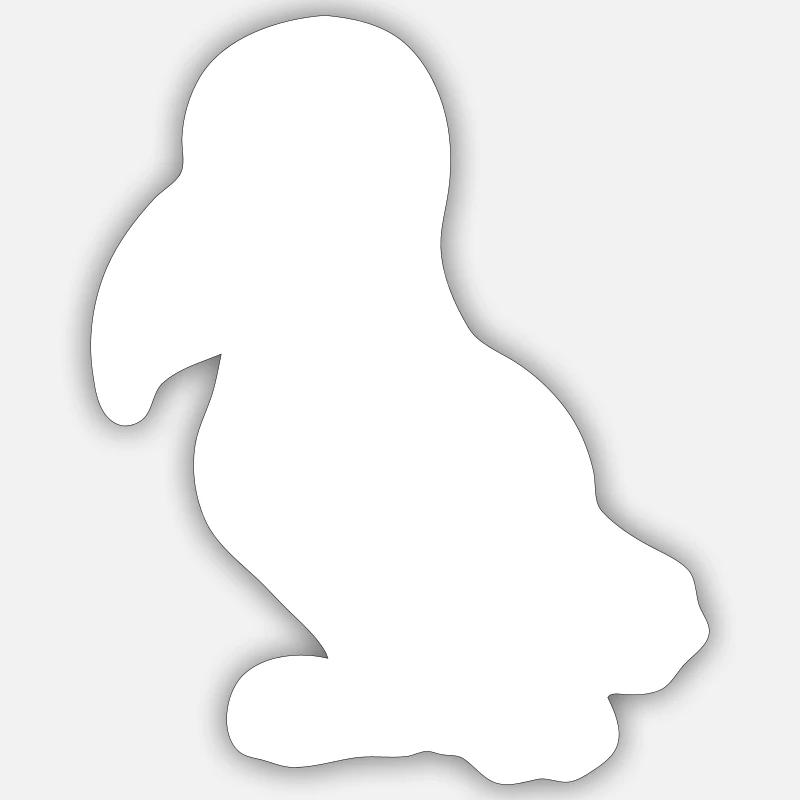 Crow Comic Animal - Sticker size S (10 x 10 cm) - white matte