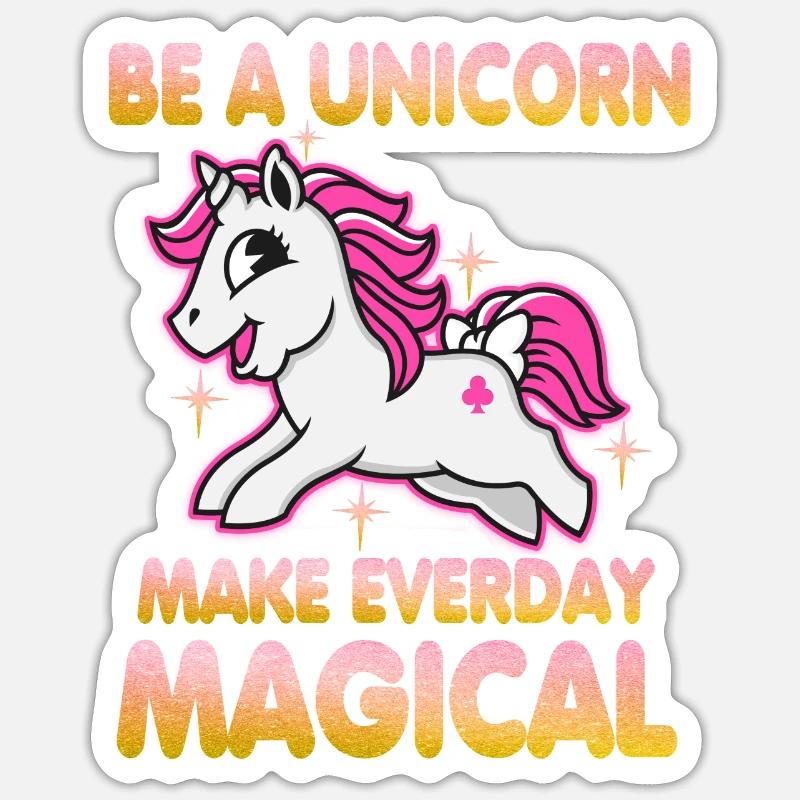 Sei ein Einhorn Sticker Größe S (10 x 10 cm)