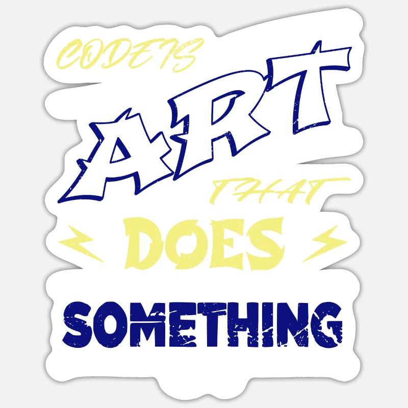 computer language - Sticker Größe S (10 x 10 cm) - Mattweiß