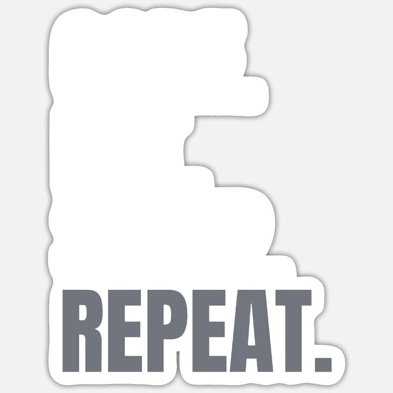 Code eat sleep repeat - Programmeur Shirt Coding Sticker taille S (10 x 10 cm)