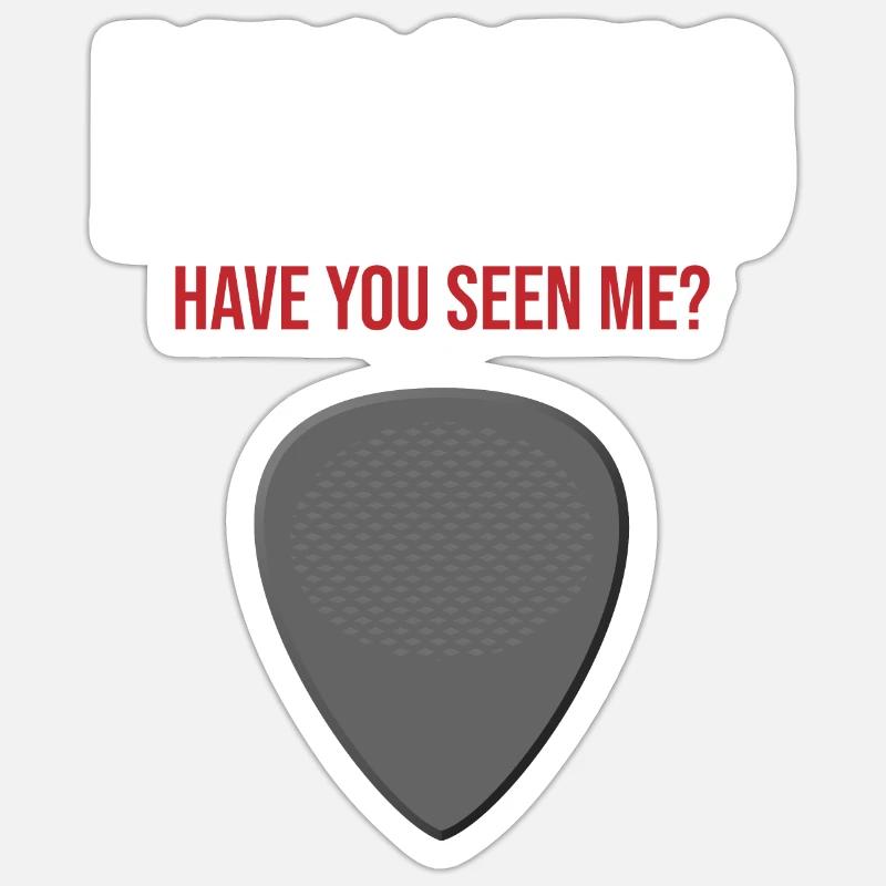 Plektrum Guitar Pick Missing Sticker Größe S (10 x 10 cm)