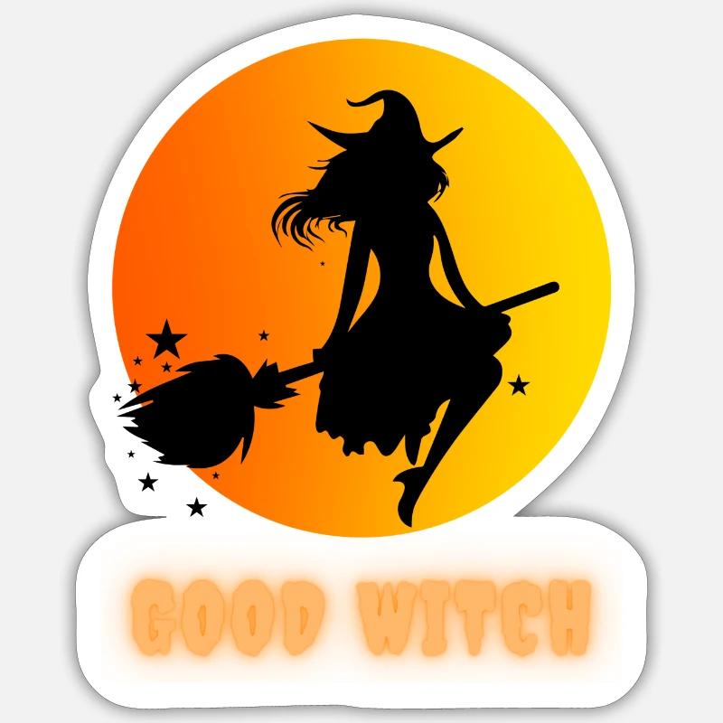 good witch - Sticker Größe S (10 x 10 cm) - Mattweiß