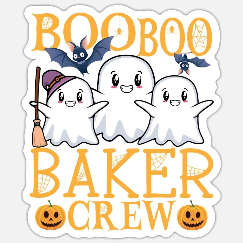 Baker uu Funny Baker - Sticker size S (10 x 10 cm) - white matte