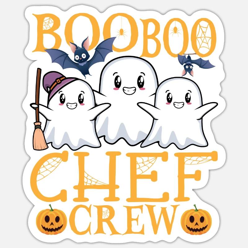 Cuisinier uu Drôle Chef Chef Sticker taille S (10 x 10 cm)