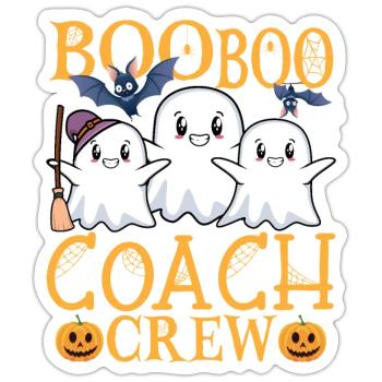 Coach Trainer uu Lustiges Trainer - Sticker Größe S (10 x 10 cm) - Mattweiß - Vorne