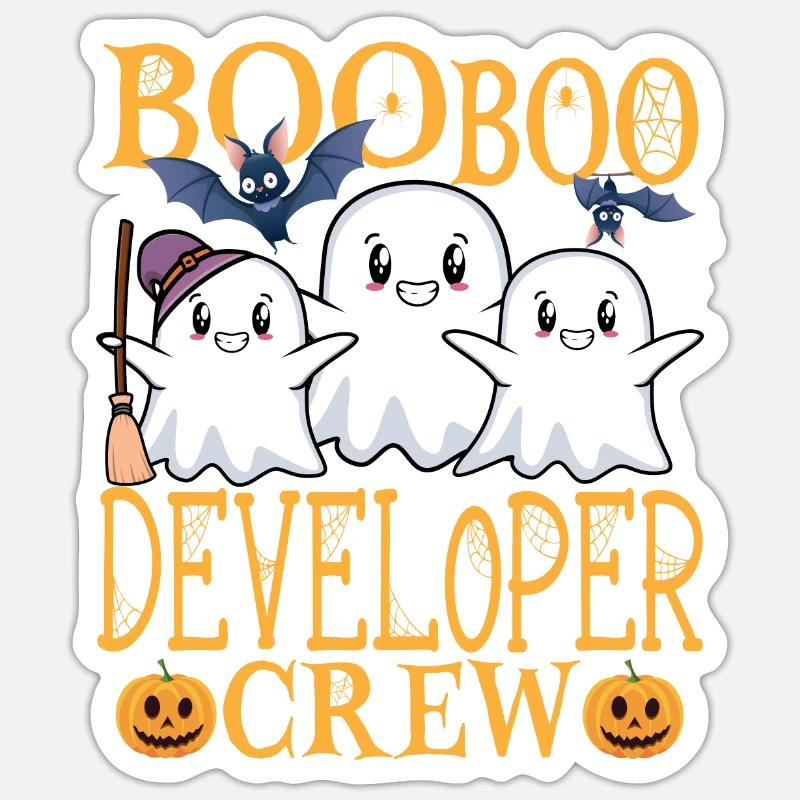 Entwickler Softwareentwickler Informatiker Coder - Sticker Größe S (10 x 10 cm) - Mattweiß