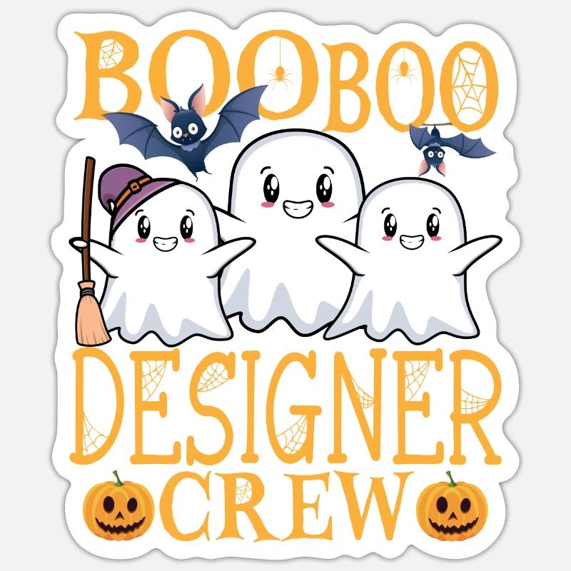 Designer uu Lustiger Designer - Sticker Größe S (10 x 10 cm) - Mattweiß