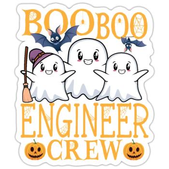 Engineer uu Funny Engineer - Sticker size S (10 x 10 cm) - white matte - Front