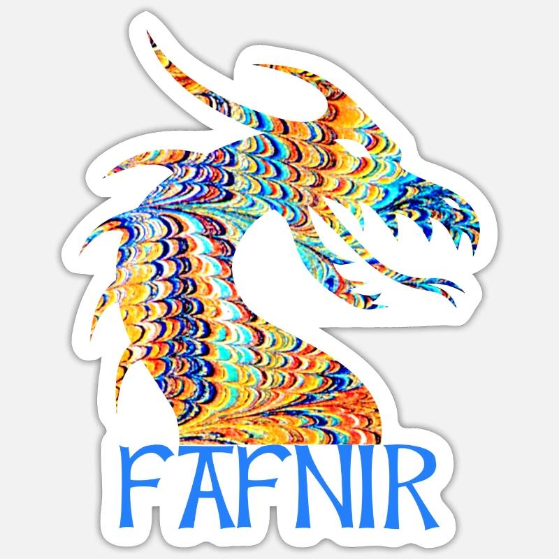 drache fafnir e 120 Sticker taille S (10 x 10 cm)