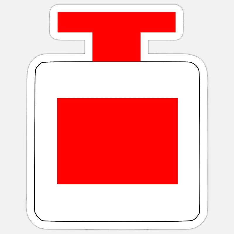 Perfume - Sticker size S (10 x 10 cm) - white matte