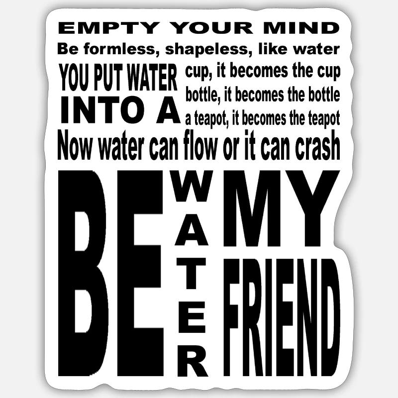 Empty your mind Sticker taille S (10 x 10 cm)