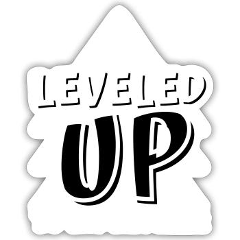 Level Up to big brother - Sticker size S (10 x 10 cm) - white matte - Front