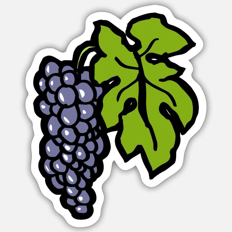 Grapevine Pinot Noir Gift Funny Winemaker Grape Sticker size S (10 x 10 cm)