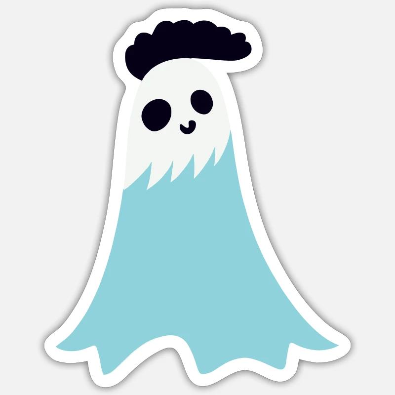 Geist - Sticker Größe S (10 x 10 cm) - Mattweiß