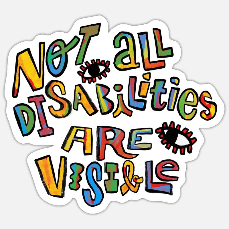 Disability - Sticker size S (10 x 10 cm) - white matte