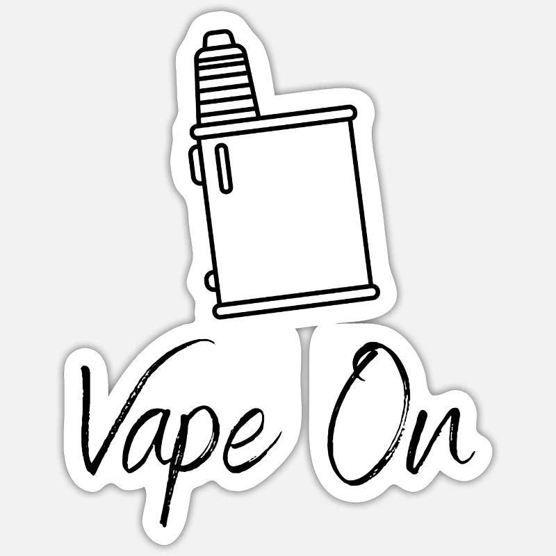 Vape On - Vaping - Vaping - Steam Engine Sticker size S (10 x 10 cm)