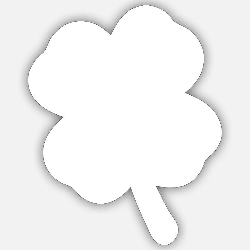 Cloverleaf Symbol - Sticker size S (10 x 10 cm) - white matte